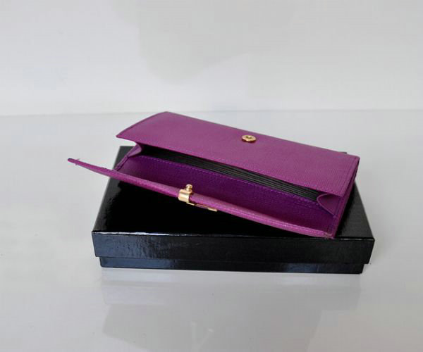 YSL Y line flap wallet 241175 purple - Click Image to Close